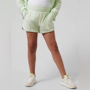 Athleta Girl Pastel Green Soft Terry Shorts, Youth Size XL (14)